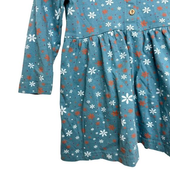Baby Harvest Long Sleeve Dress with Button Detail at Front 2T - Picture 5 of 5